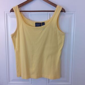(3/$22) Crazy Horse by Liz Claiborne yellow tank top